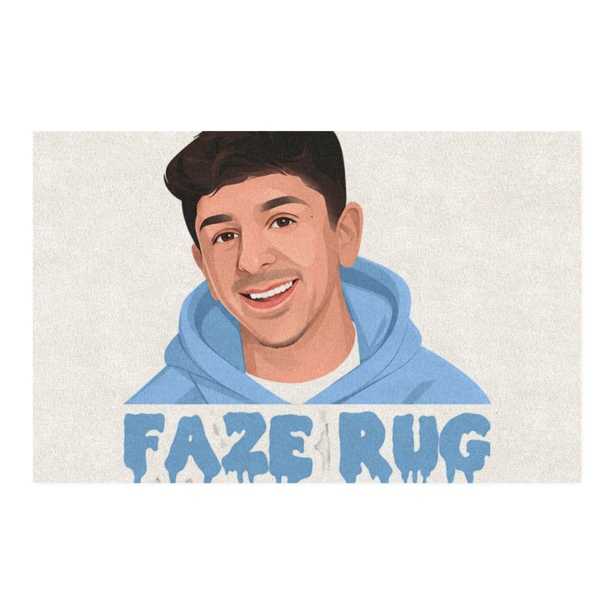 FaZe Rug Iconic Portrait Area Rug - Gaming Room Fan Decor - alternate angle 1, merchandise
