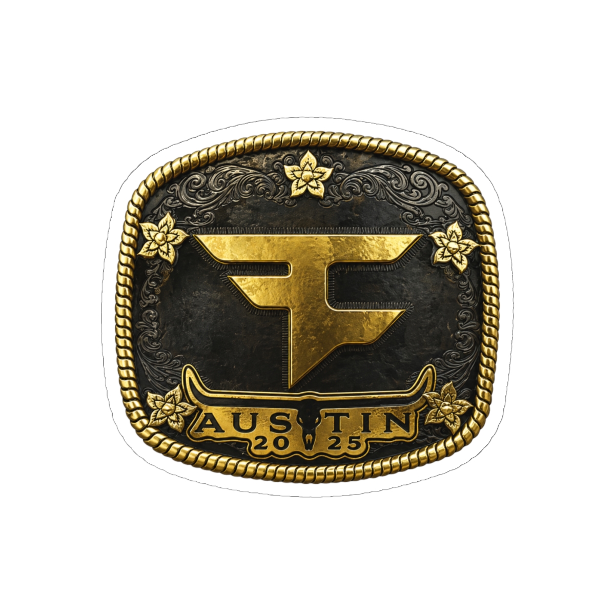 FaZe Clan Austin Gold Edition CS2 Art Sticker | Bold Esports Decal