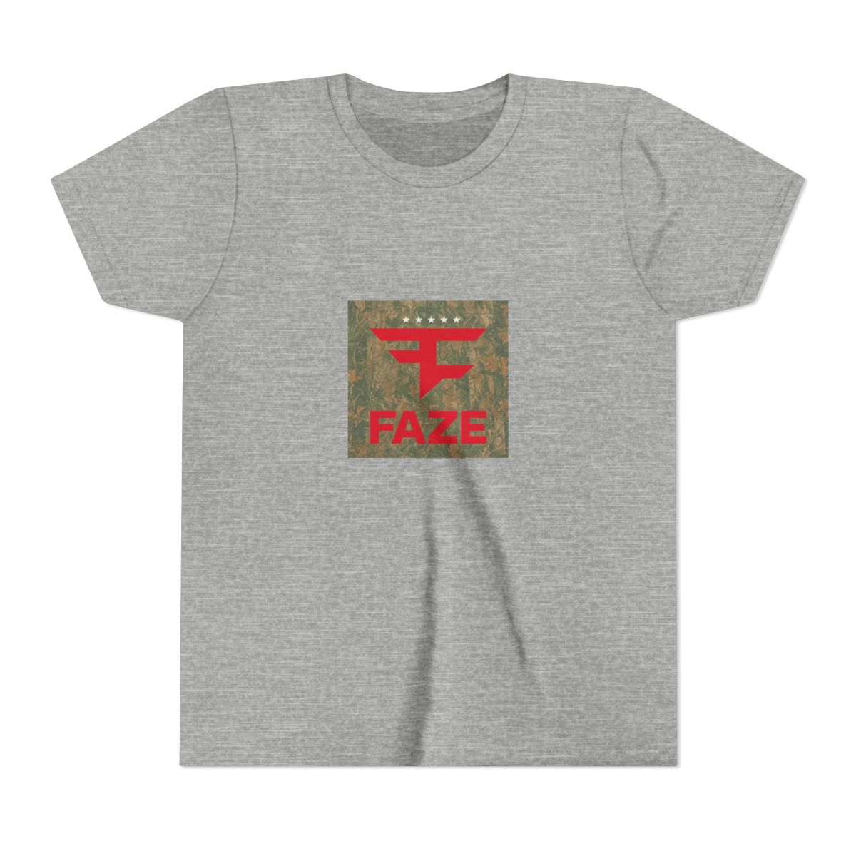 Four Star Left Chest Kids Tee (Camo) - alternate angle 3, merchandise
