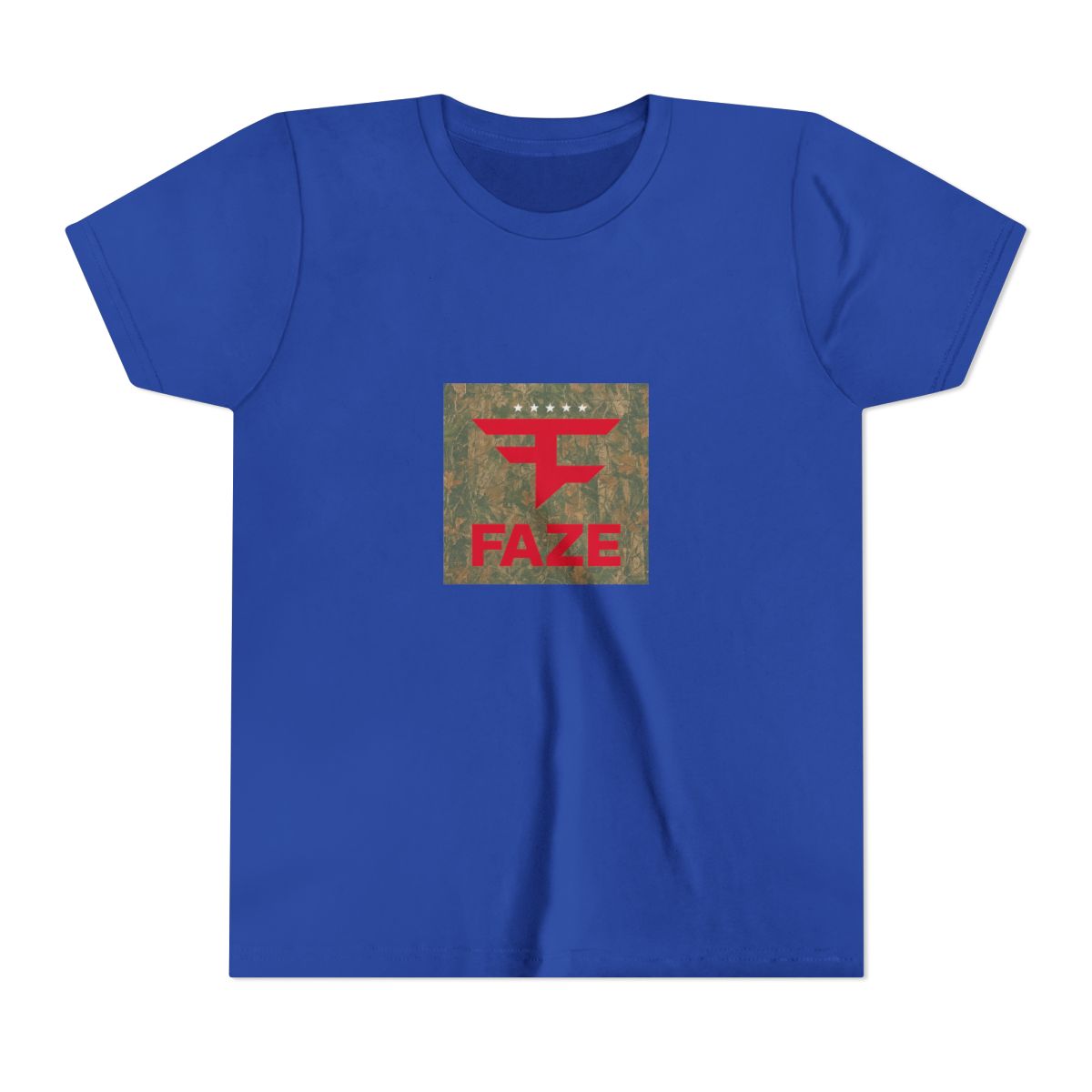 Four Star Left Chest Kids Tee (Camo) - alternate angle 4, merchandise