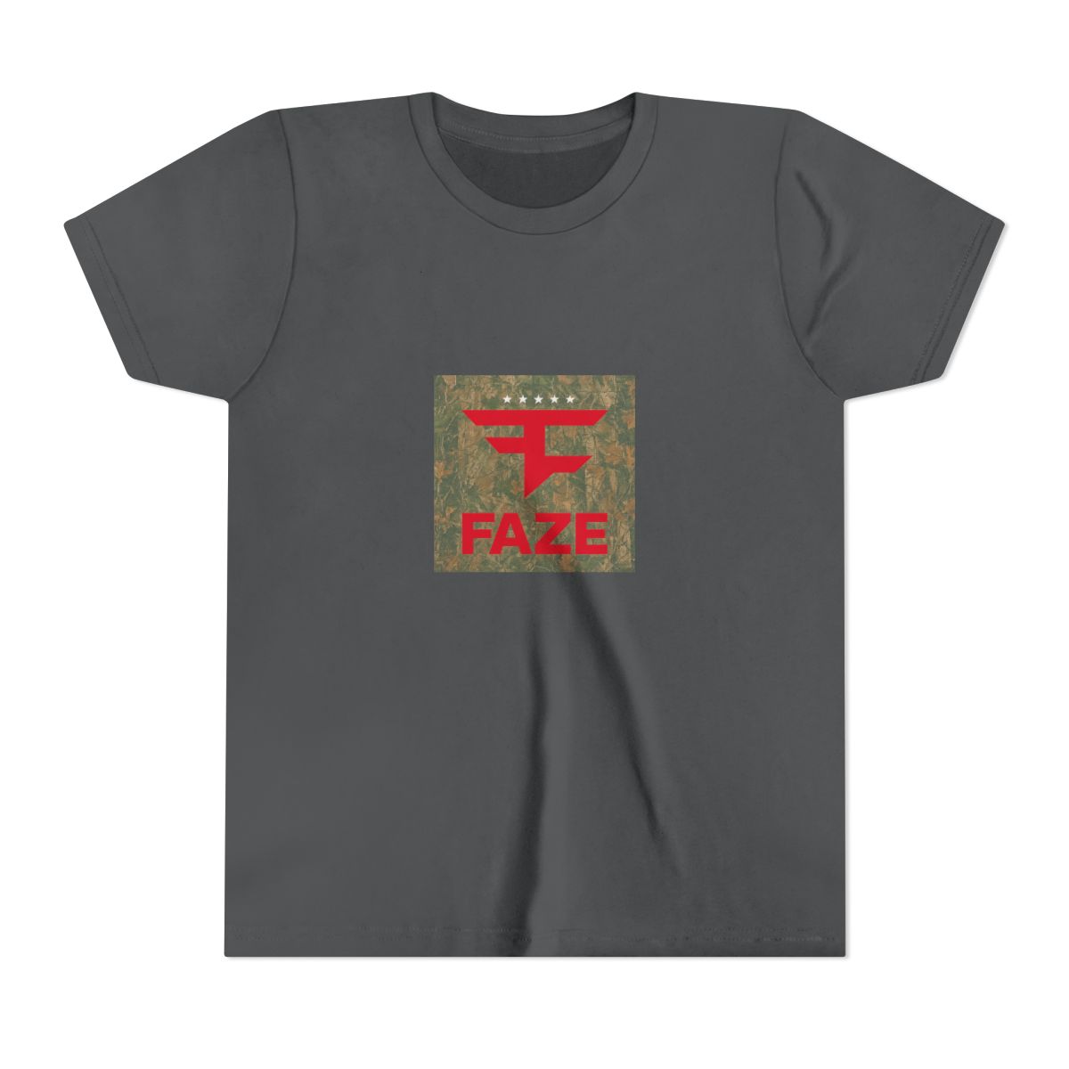 Four Star Left Chest Kids Tee (Camo) - alternate angle 5, merchandise